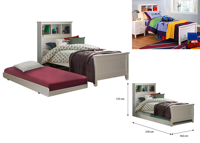 Jack Single Bed Frame with Pull Out Single Bed